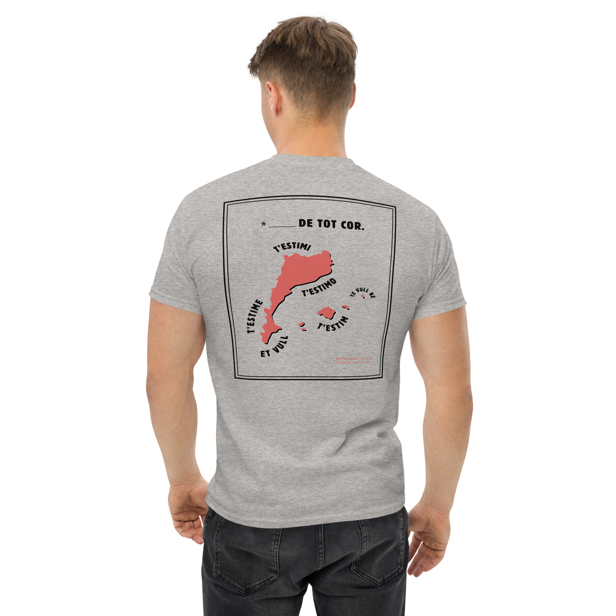 T'estimo de tot cor (samarreta unisex) - Imatge 4