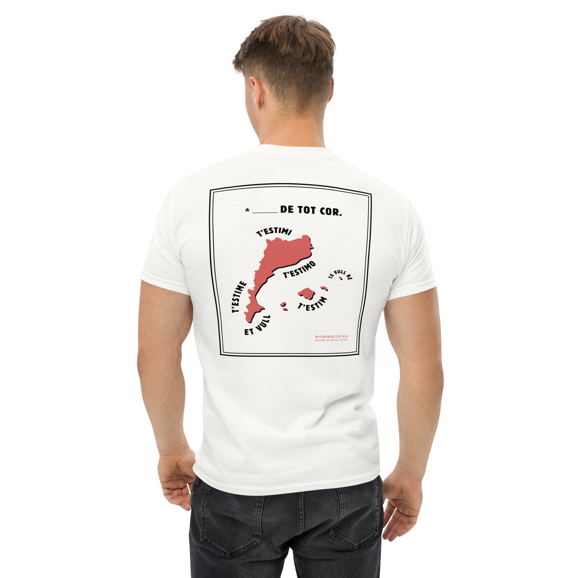T'estimo de tot cor (samarreta unisex) - Imatge 2