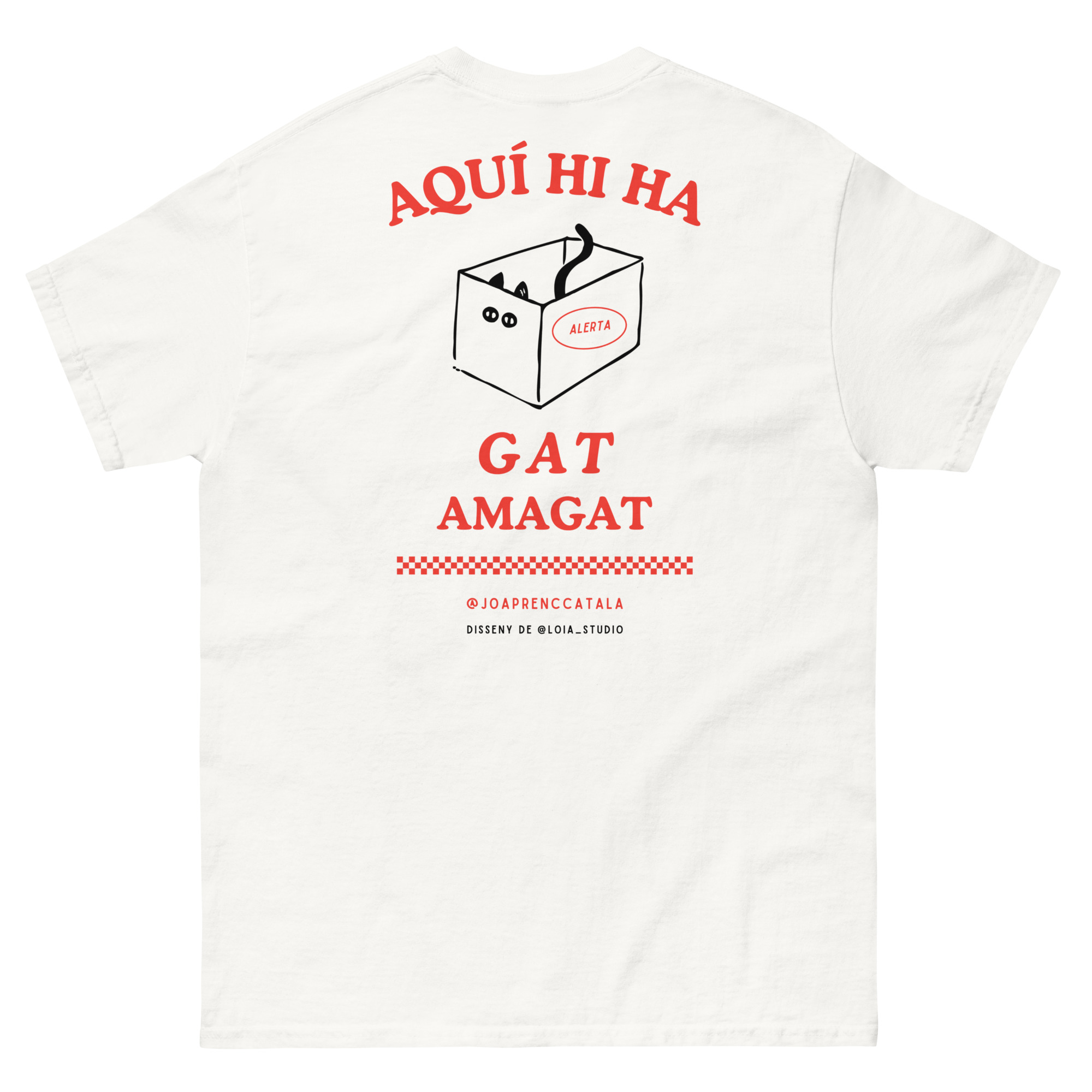 Aquí hi ha gat amagat (samarreta unisex) - Imatge 4