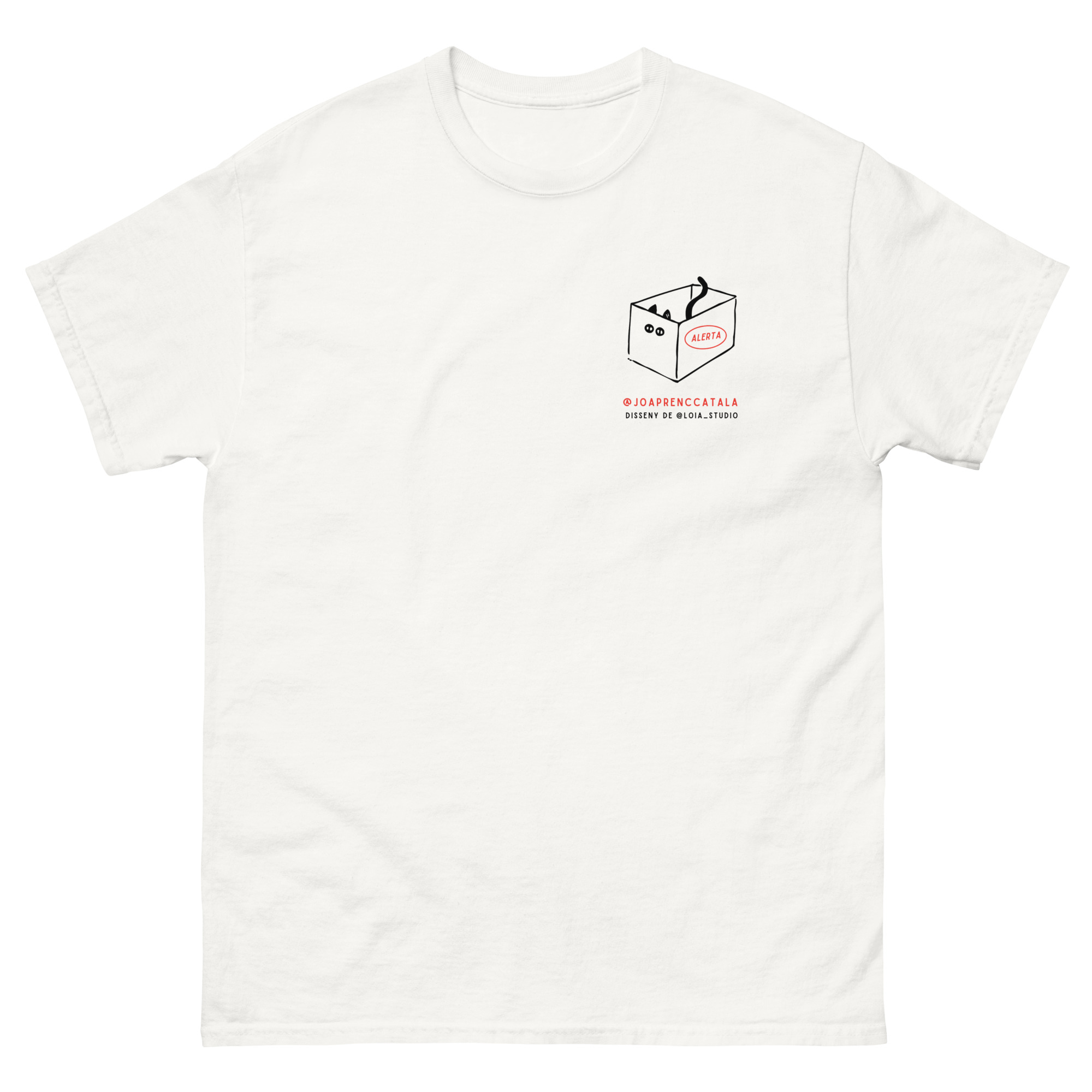 Aquí hi ha gat amagat (samarreta unisex) - Imatge 3