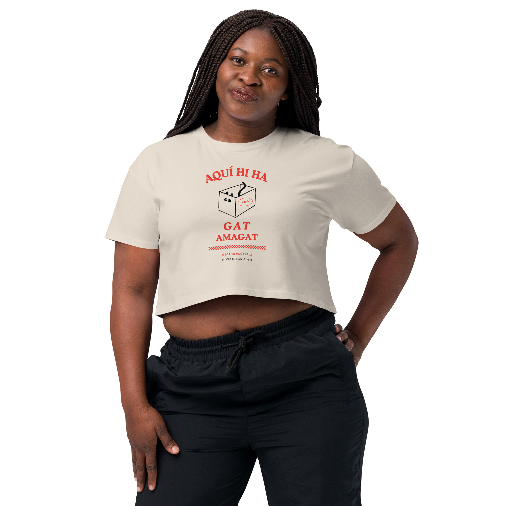 Aquí hi ha gat amagat (crop top) - Imatge 4