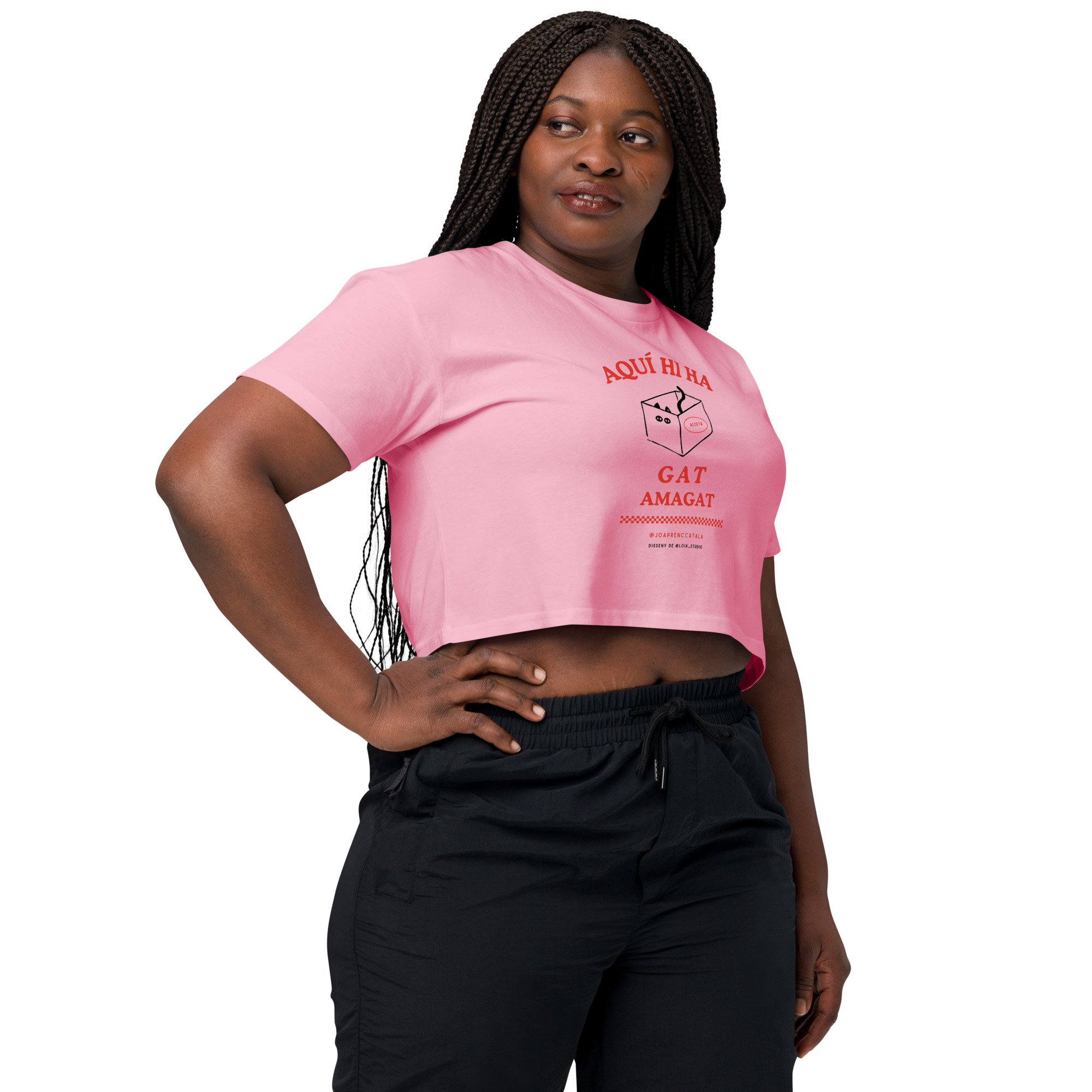 Aquí hi ha gat amagat (crop top) - Imatge 3