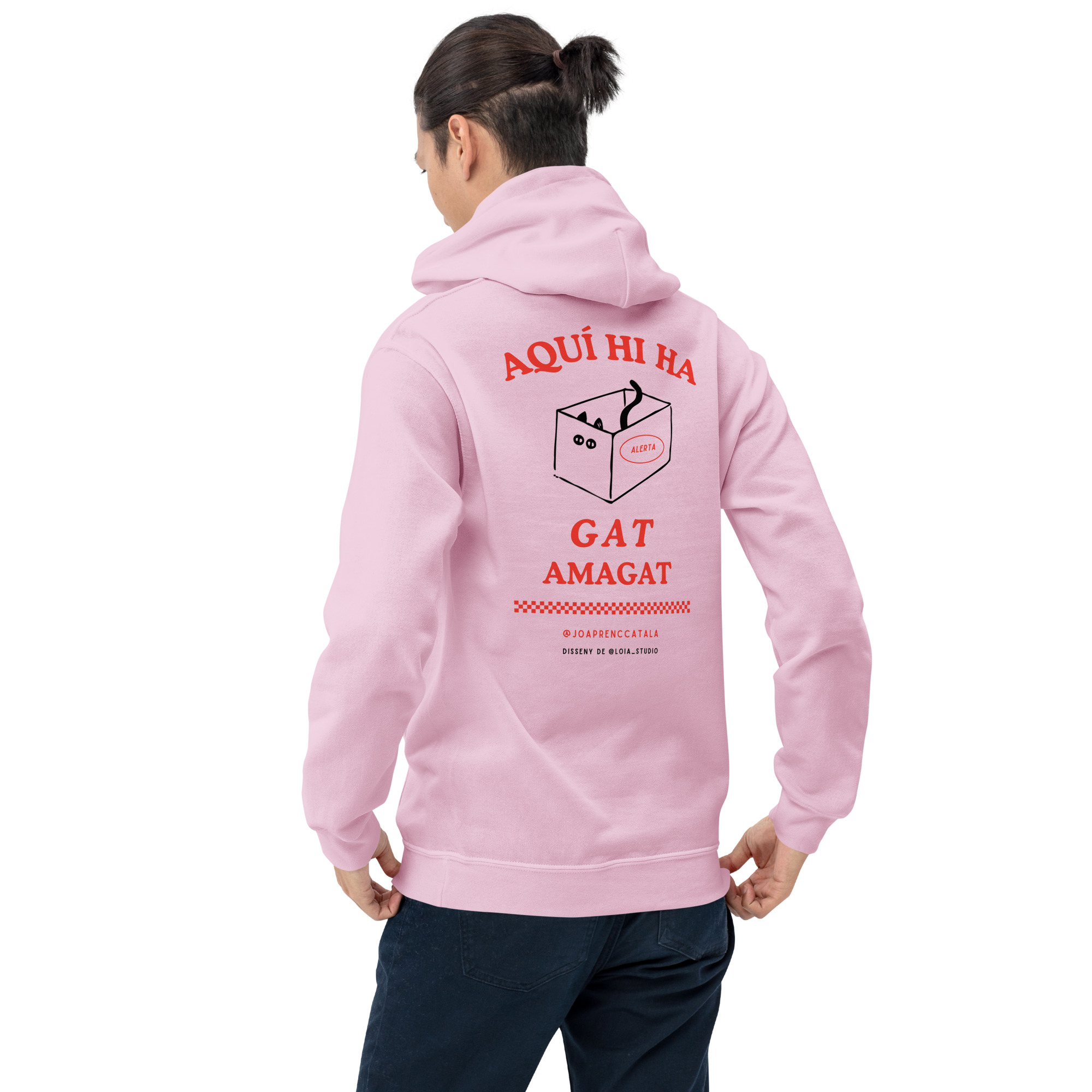 Gat amagat (dessuadora unisex) - Imatge 4