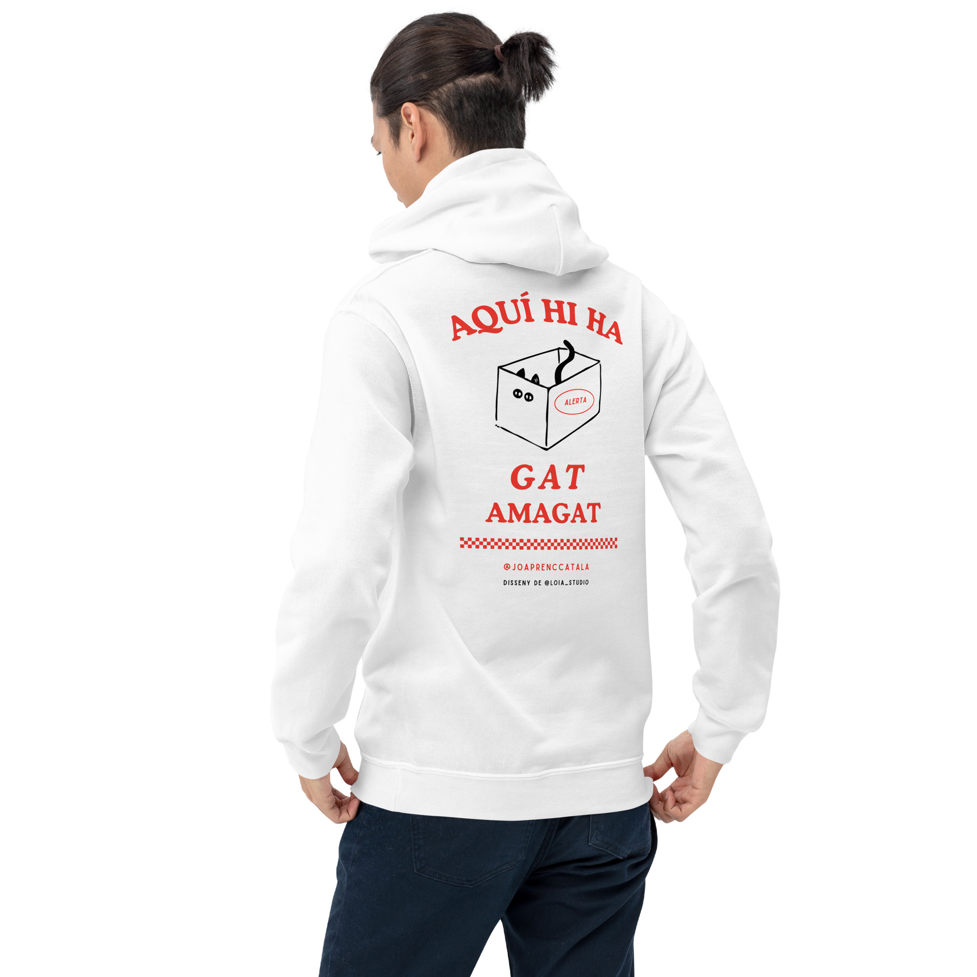 Gat amagat (dessuadora unisex) - Imatge 9