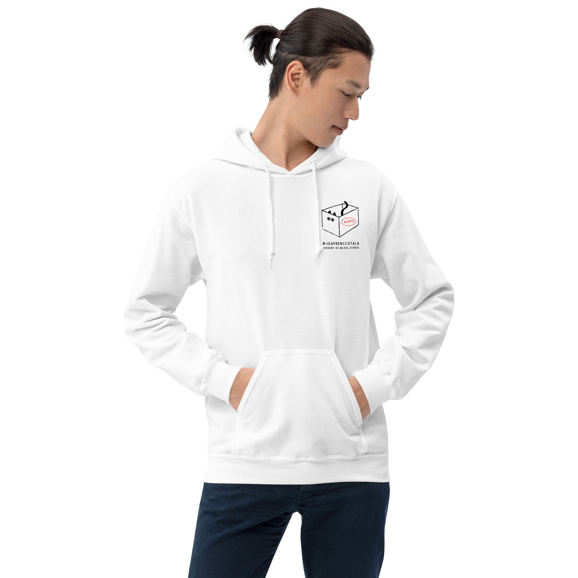 Gat amagat (dessuadora unisex) - Imatge 8