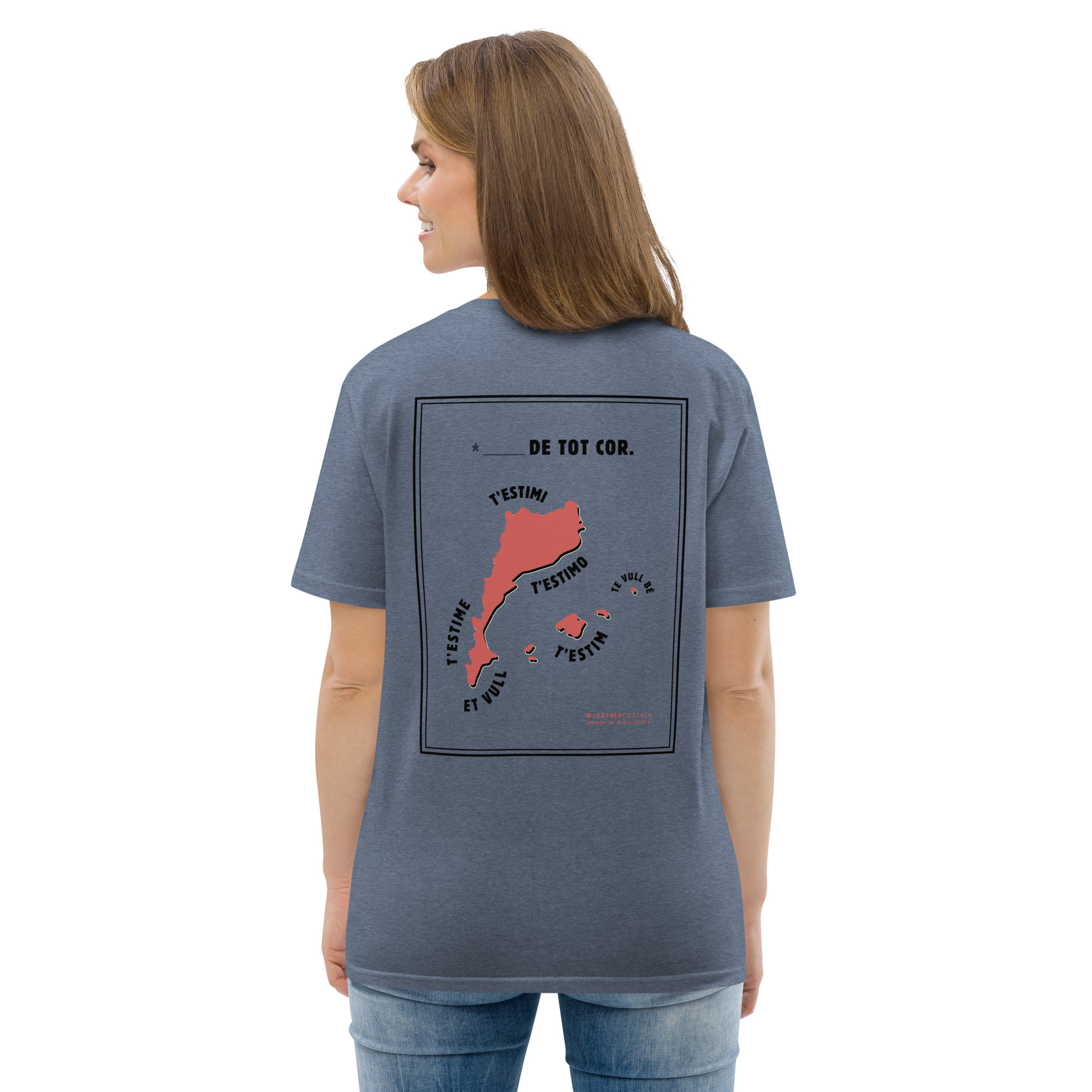 T'estimo de tot cor (samarreta unisex eco) - Imatge 4