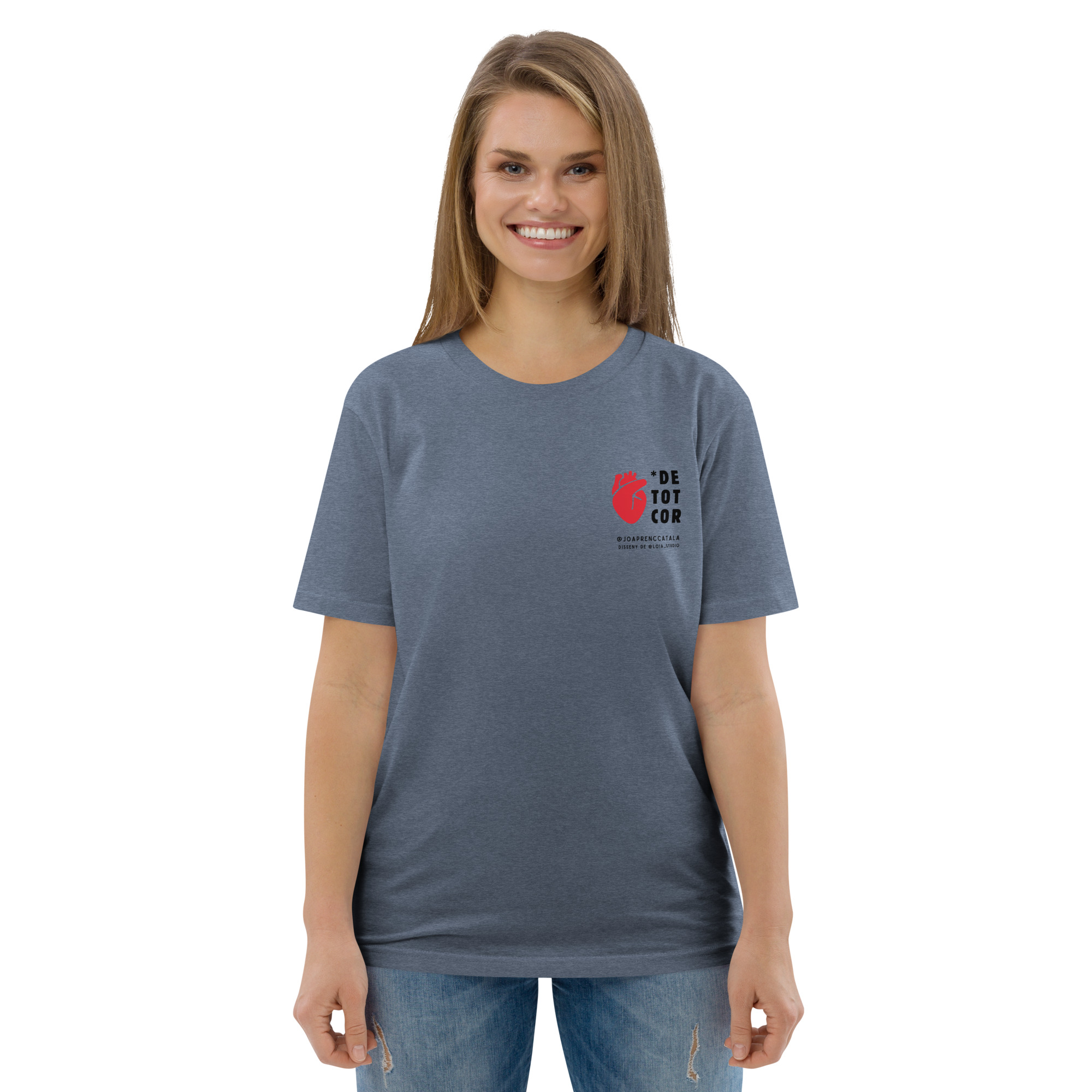 T'estimo de tot cor (samarreta unisex eco) - Imatge 3