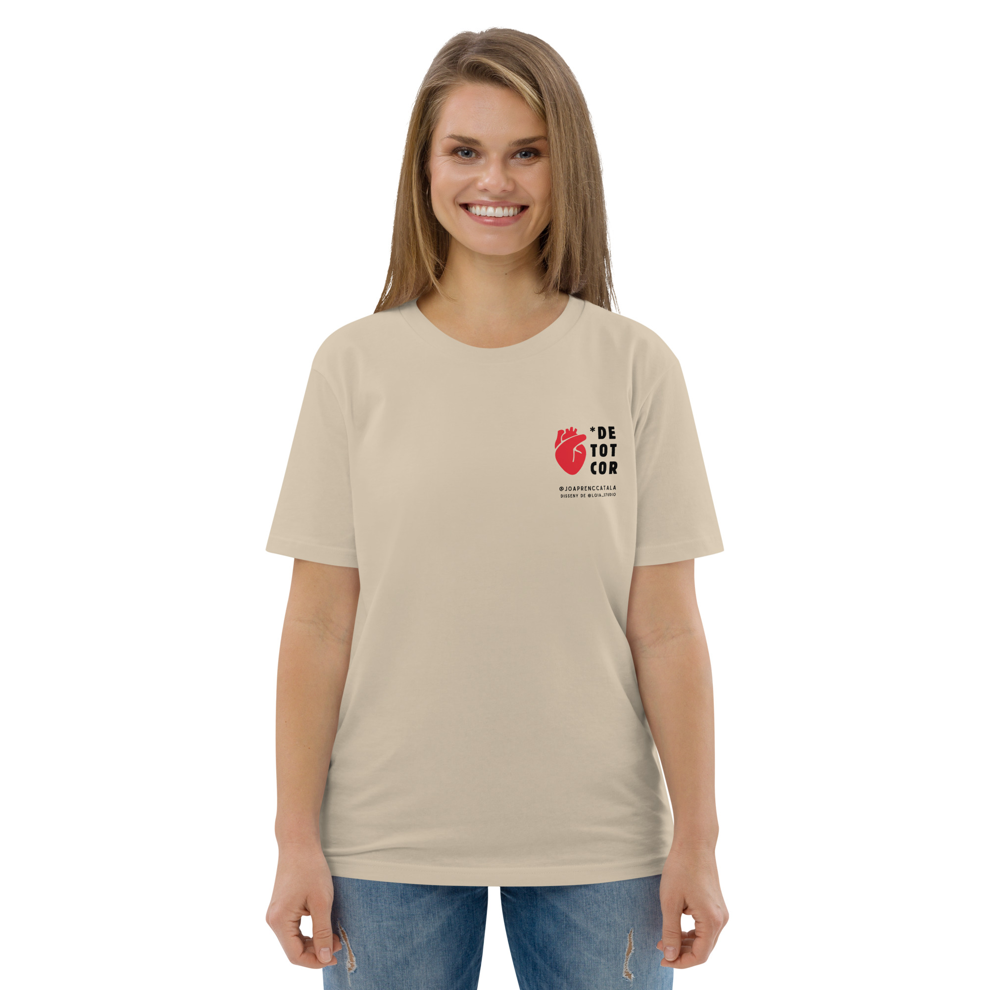 T'estimo de tot cor (samarreta unisex eco) - Imatge 7