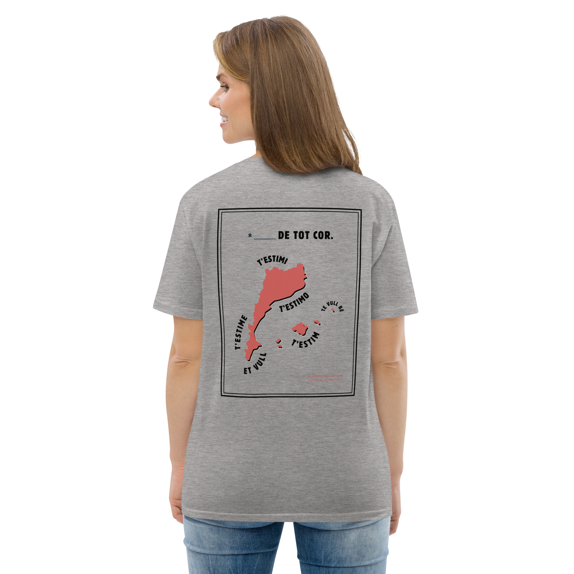 T'estimo de tot cor (samarreta unisex eco) - Imatge 6
